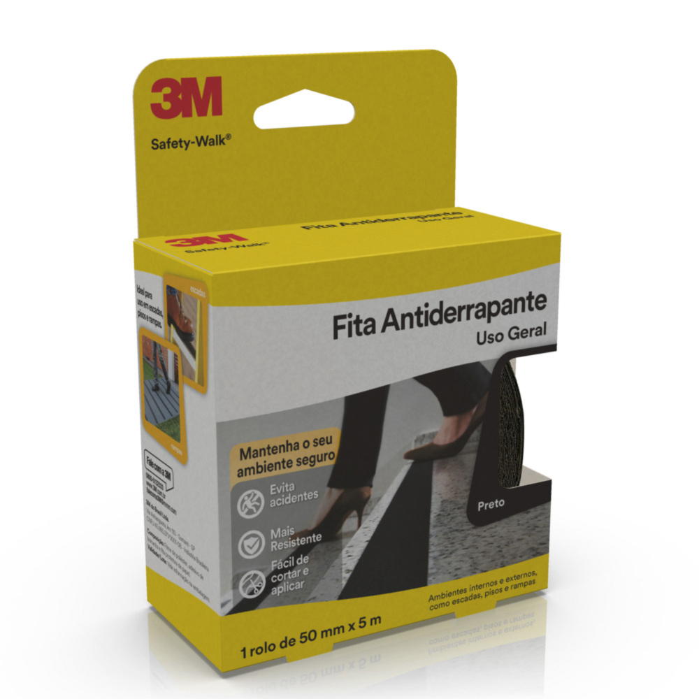 CINTA ANTIDESLIZANTE 3M NEGRO 50MMX5M - 1