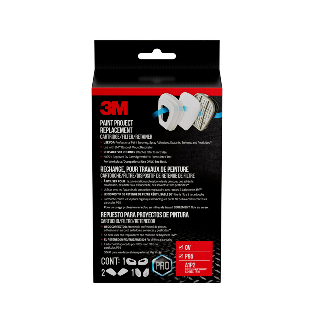 KIT REPUESTO ALTO RENDIMIENTO 3M PARA RESPIRADOR 6023P1-DC - 1