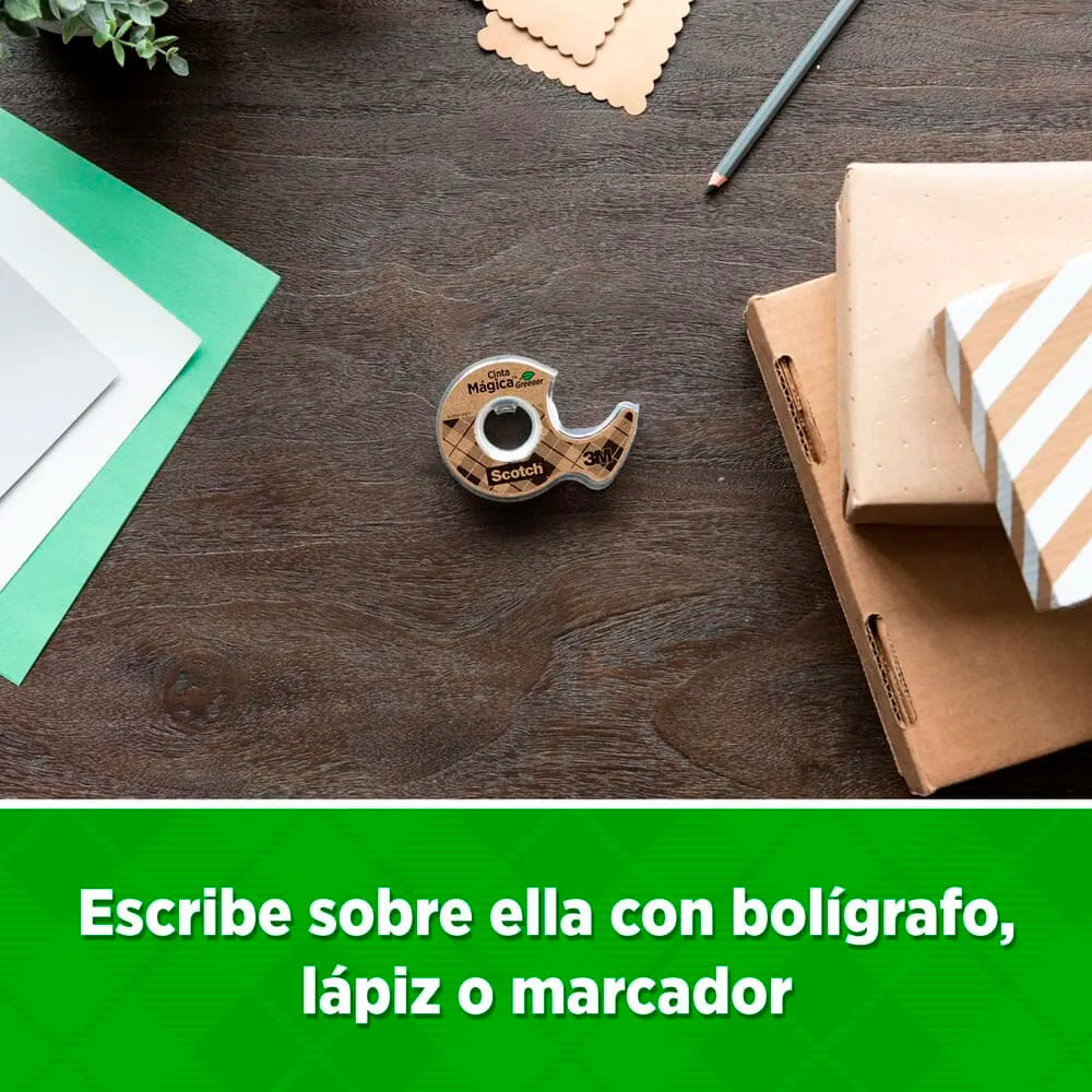 CINTA SCOTCH MÁGICA GREENER 19MM X 15.2M - 4