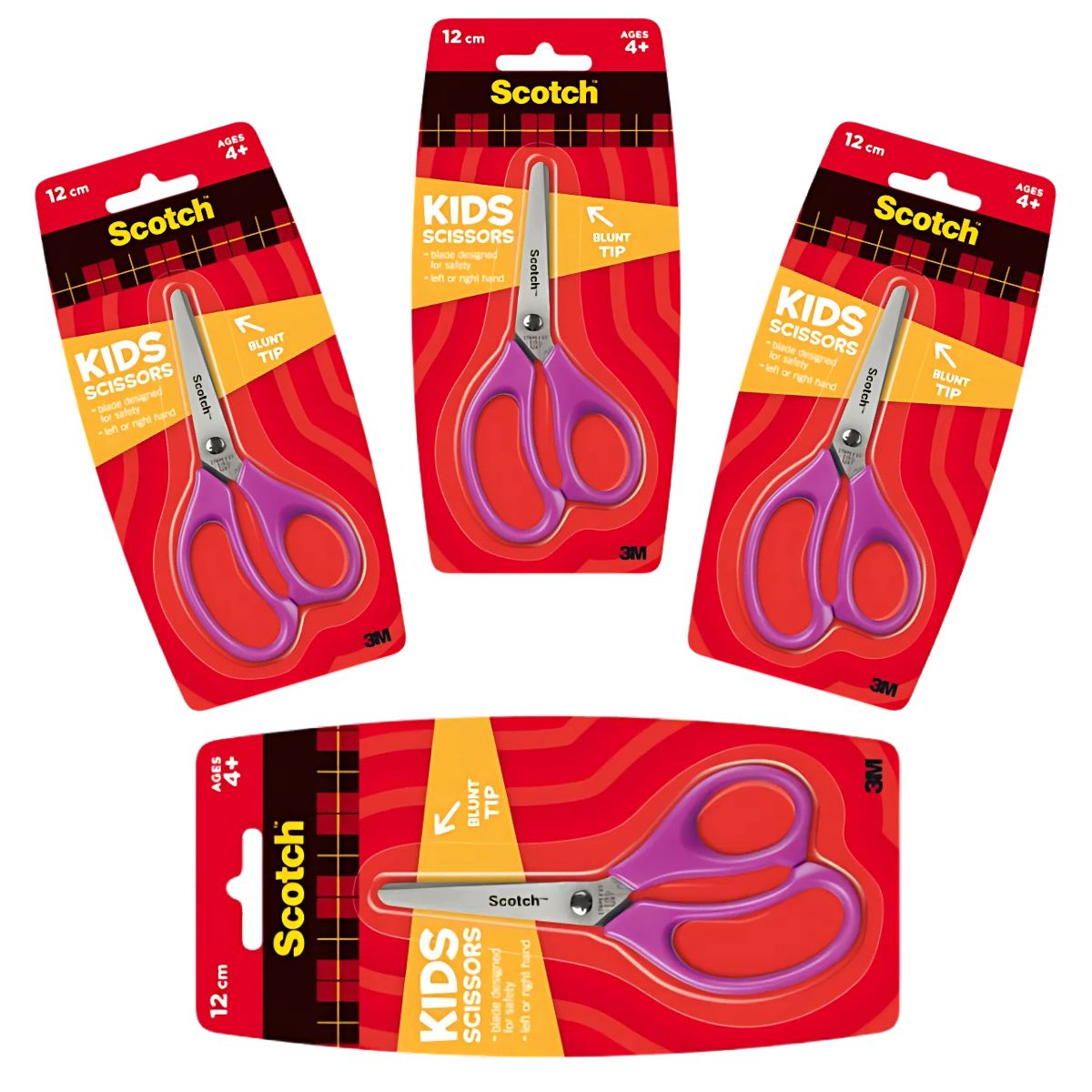 PACK X4 TIJERA SCOTCH KIDS 4.9' - 1