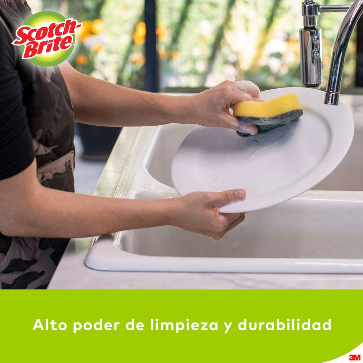 PACK X3 ESPONJA SCOTCH BRITE 2EN1 X3 - 3