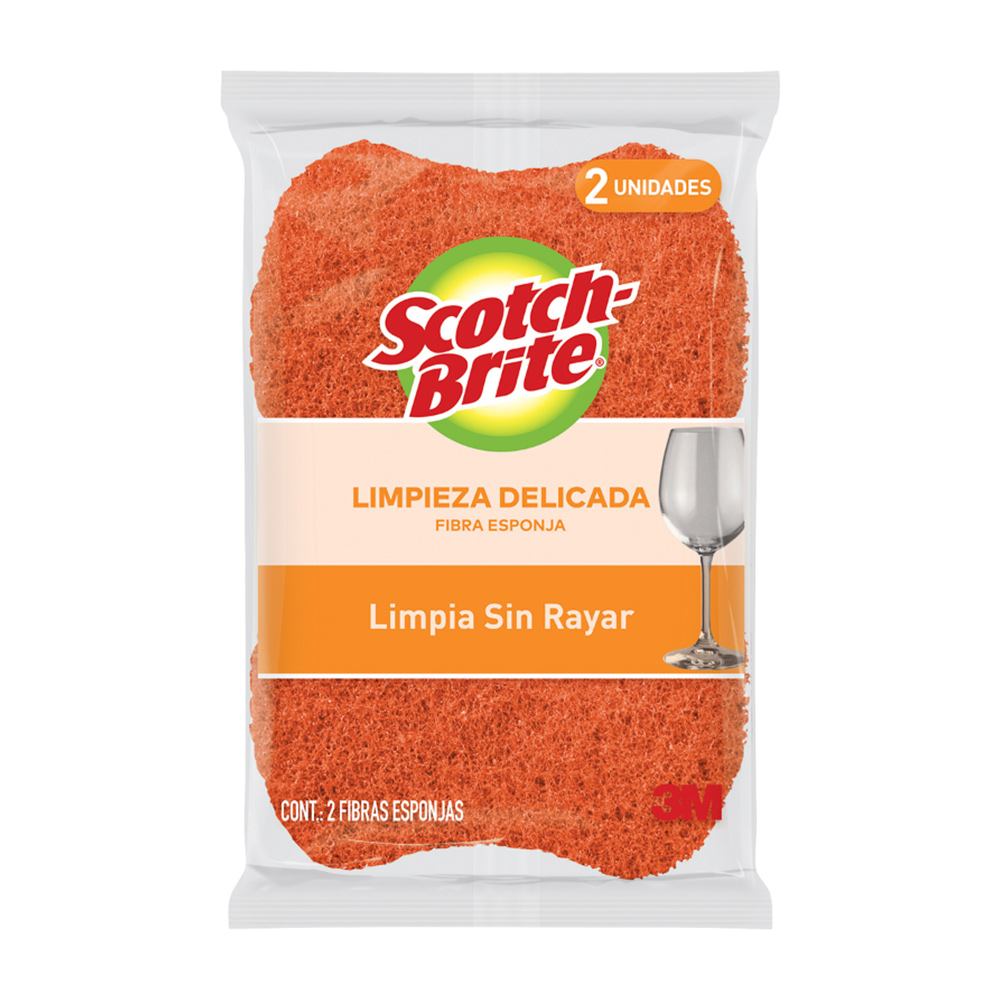 ESPONJA SCOTCH BRITE CERO RAYAS COCINA X2 - 1