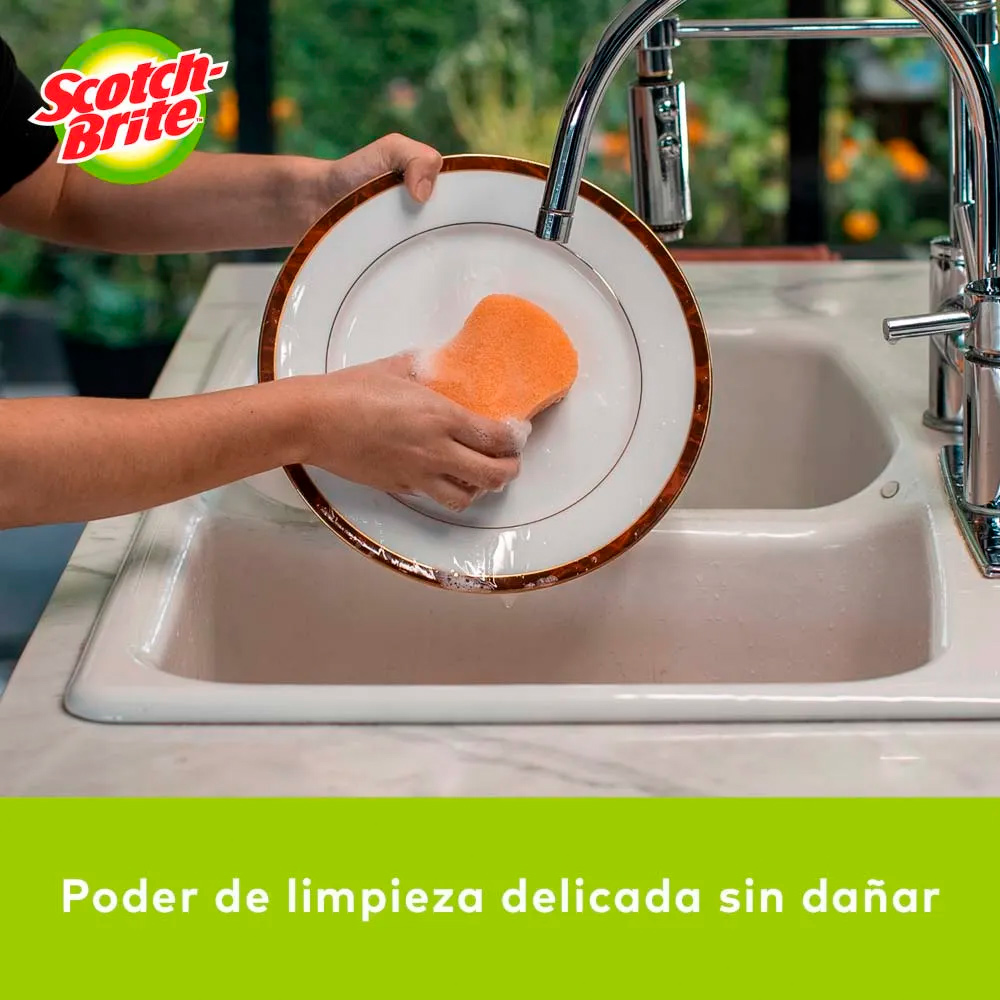 ESPONJA SCOTCH BRITE CERO RAYAS COCINA X2 - 2