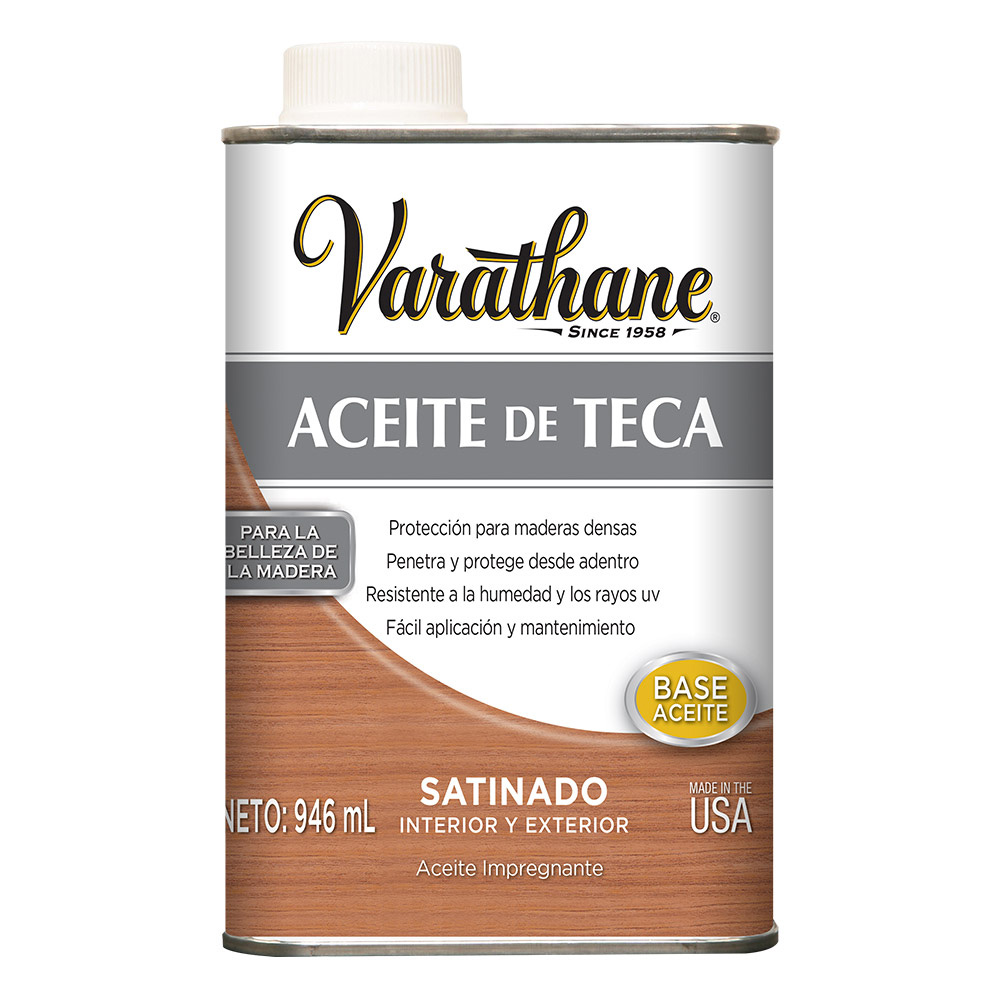 RUST-OLEUM ACEITE DE TECA VARATHANE EXTERIOR 0,946L - 1