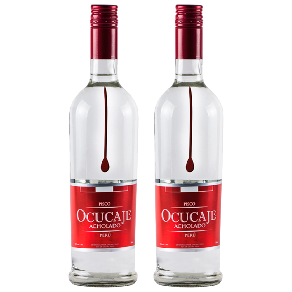 PACK X2 PISCO GOTA OCUCAJE ACHOLADO X 700 ML - 1