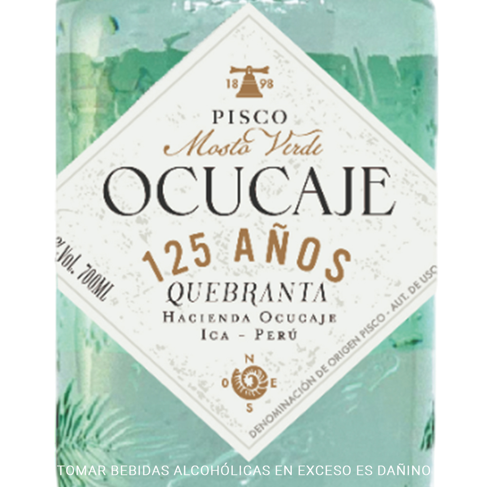 PISCO MOSTO VERDE OCUCAJE QUEBRANTA 700 ML - 2