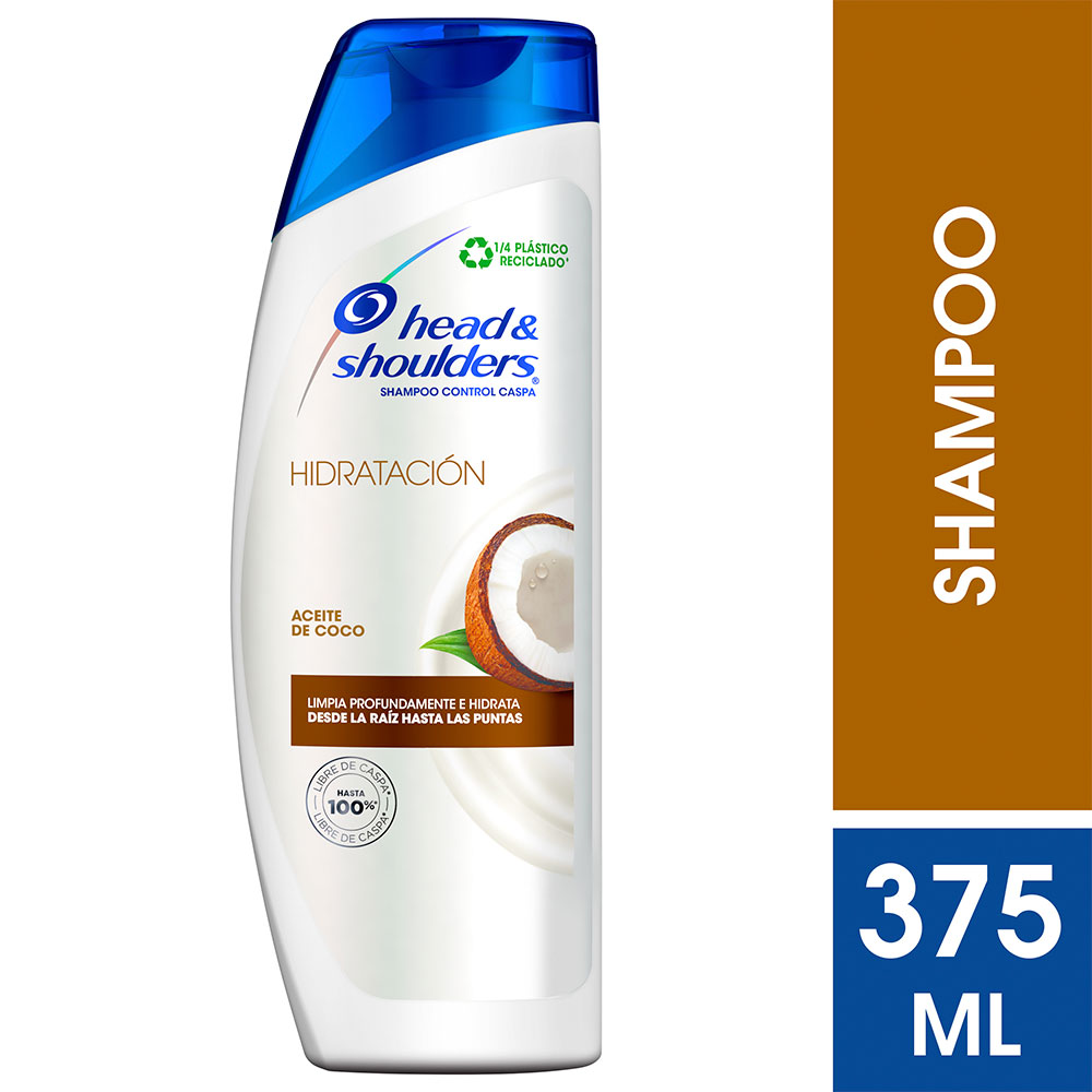 SHAMPOO HEAD Y SHOULDERS HIDRATACIÓN ACEITE DE COCO 375ML - 1