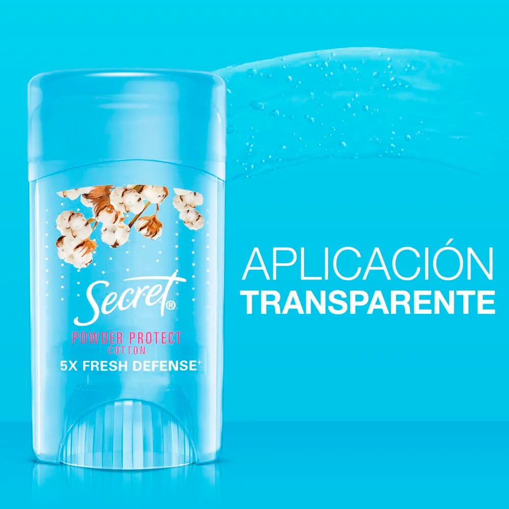 ANTITRANSPIRANTE EN GEL INVISIBLE SECRET PROTECT COTTON 45 G - 2