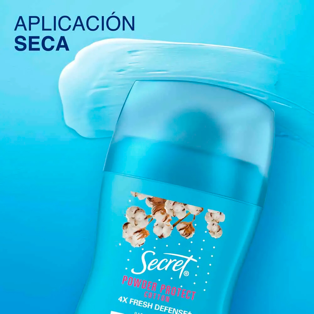 ANTITRANSPIRANTE EN BARRA SECRET POWDER PROTECT COTTON 45 G - 2