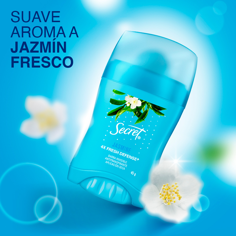 ANTITRANSPIRANTE EN BARRA SECRET STICK JASMINE 45G - 3