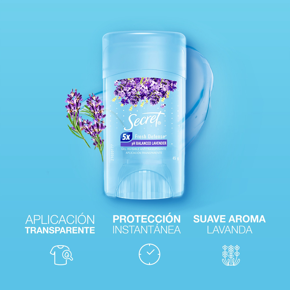 DESODORANTE ANTITRANSPIRANTE SECRET GEL INVISIBLE 45G - 2