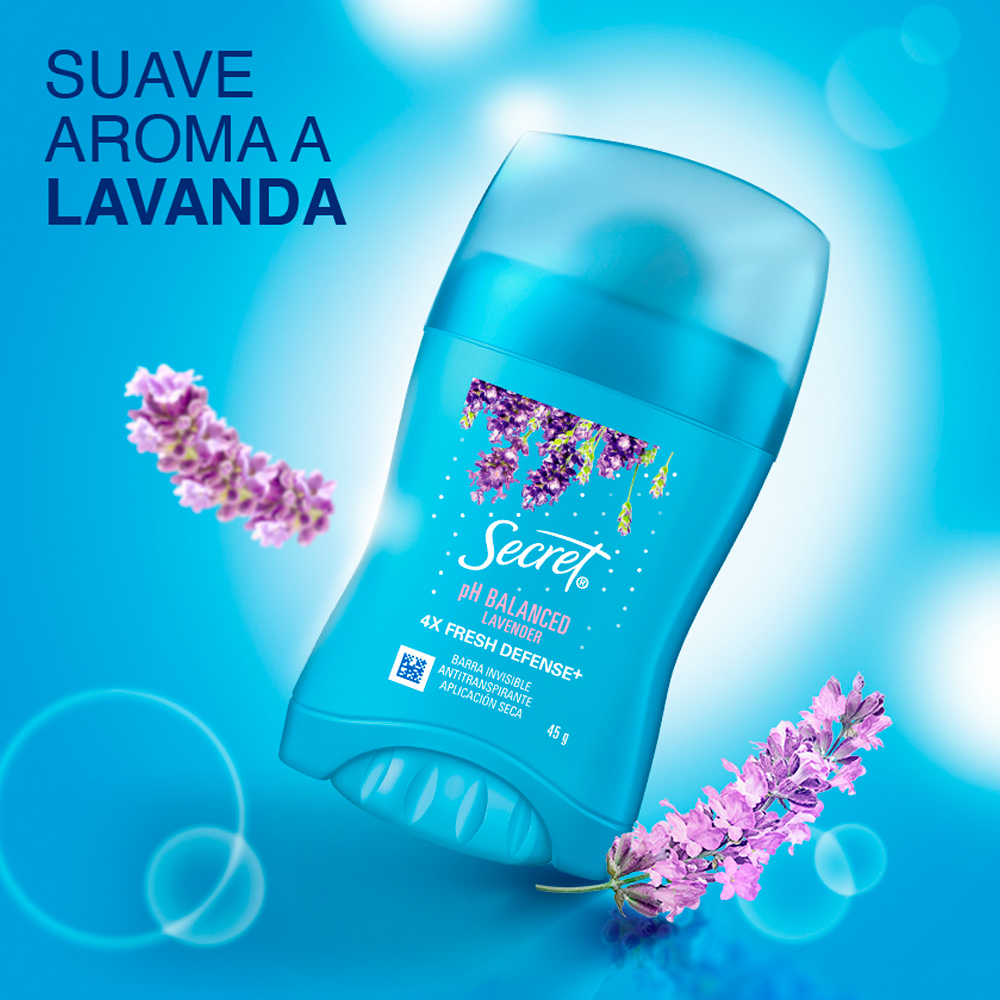 ANTITRANSPIRANTE EN BARRA SECRET SICK PH BALANCED LAVENDER 45G - 3