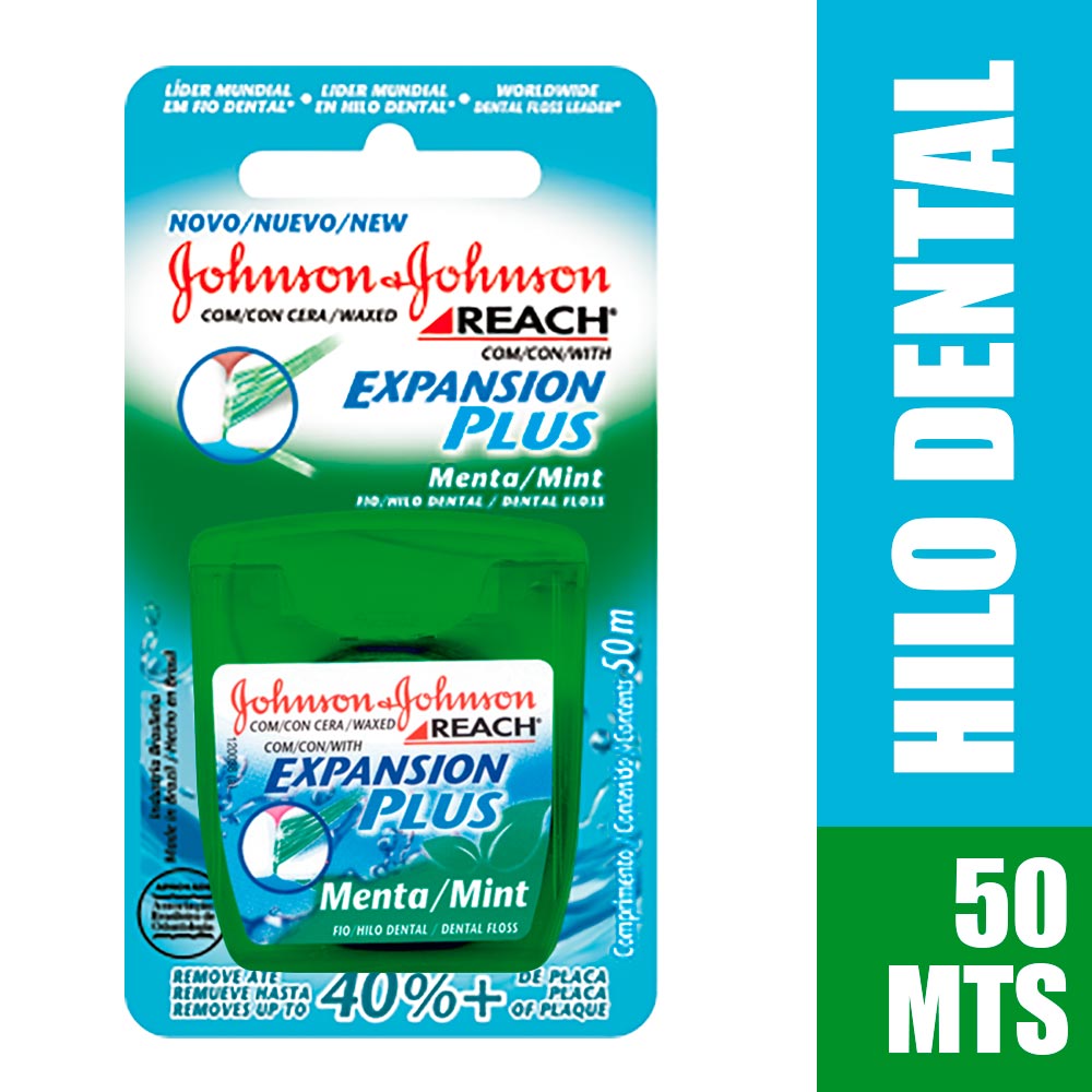 HILO DENTAL CON CERA MENTA JOHNSONS EXPANSION PLUS 50 METROS - 1