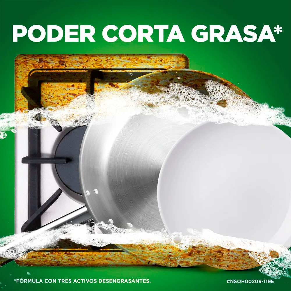 LAVAVAJILLAS LÍQUIDO AYUDÍN LIMÓN Y SÁBILA 215ML + ESPONJA - 3
