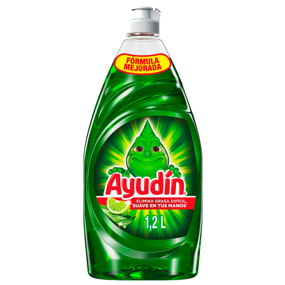 LAVAVAJILLAS LÍQUIDO AYUDÍN LIMÓN Y SÁBILA 1.2LTS - 1