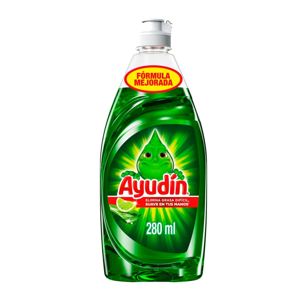 LAVAVAJILLAS LIQUIDO AYUDIN LIMON Y SABILA 280ML - 1