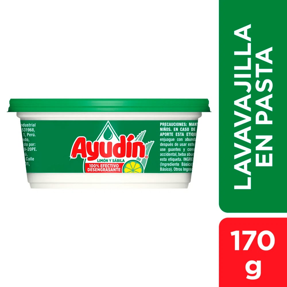 LAVAVAJILLAS EN PASTA AYUDIN 170GR - 1