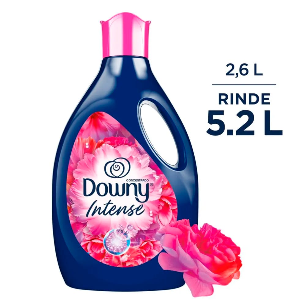 SUAVIZANTE CONCENTRADO DOWNY INTENSE FLORAL 2.6L RINDE 5.2L - 2