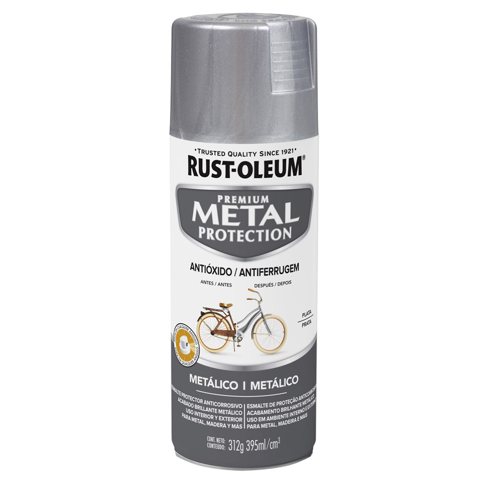 AEROSOL ANTICORROSIVO METAL PROTECTION METÁLICO PLATA 312G - 1