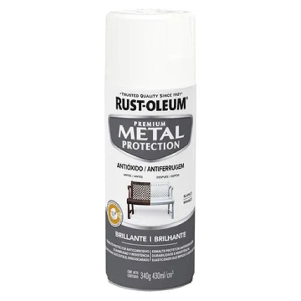 AEROSOL ANTICORROSIVO METAL PROTECTION BRILLANTE BLANCO 340G - 1