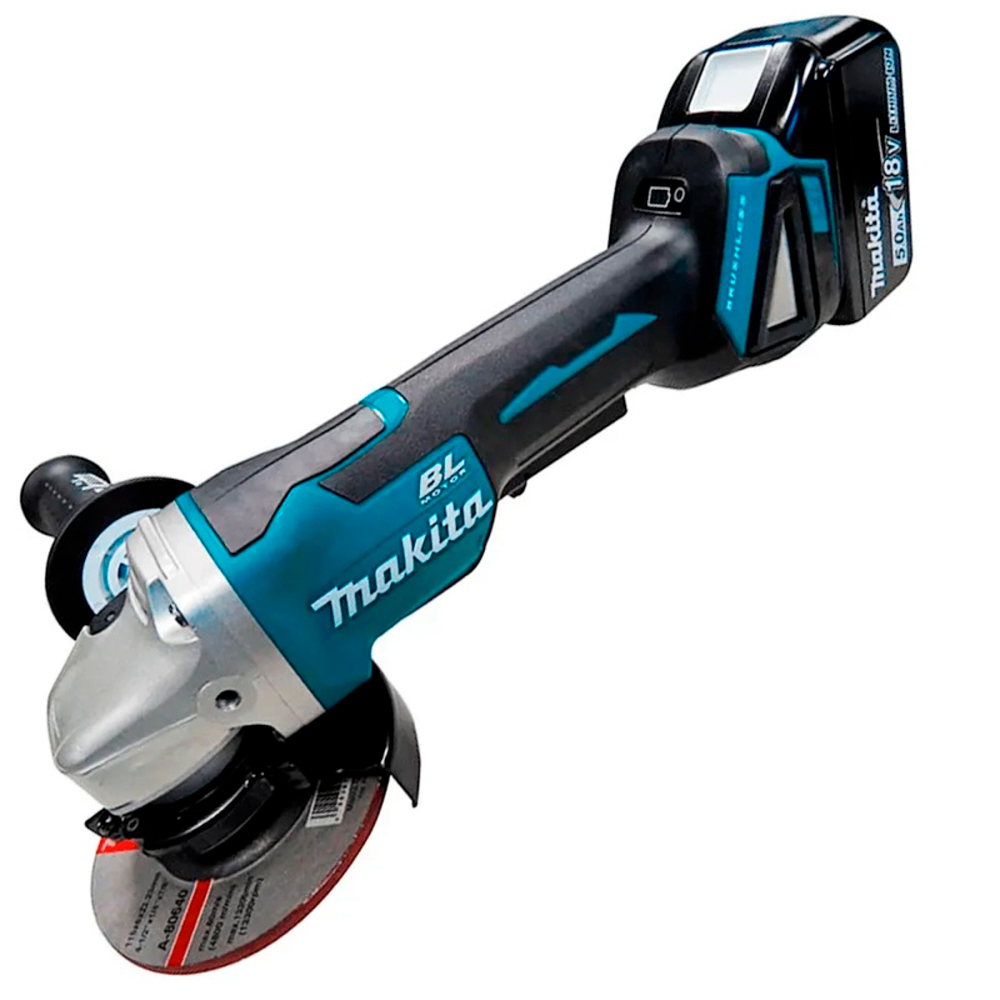 AMOLADORA ESMERIL MAKITA 4 1/2” 18V BL DGA458RTJ 2 BAT 5.0AH - 2