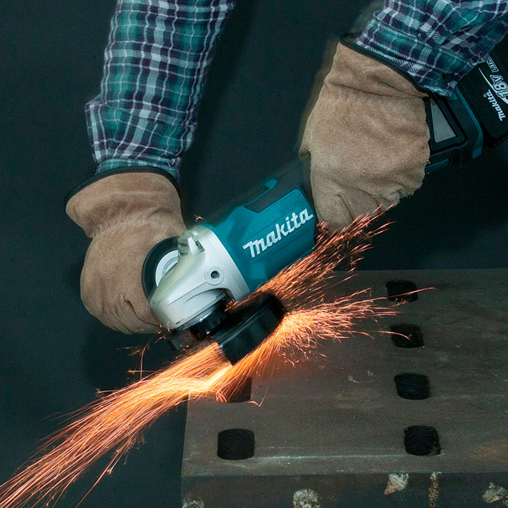 AMOLADORA ESMERIL MAKITA 4 1/2” 18V BL DGA458RTJ 2 BAT 5.0AH - 4
