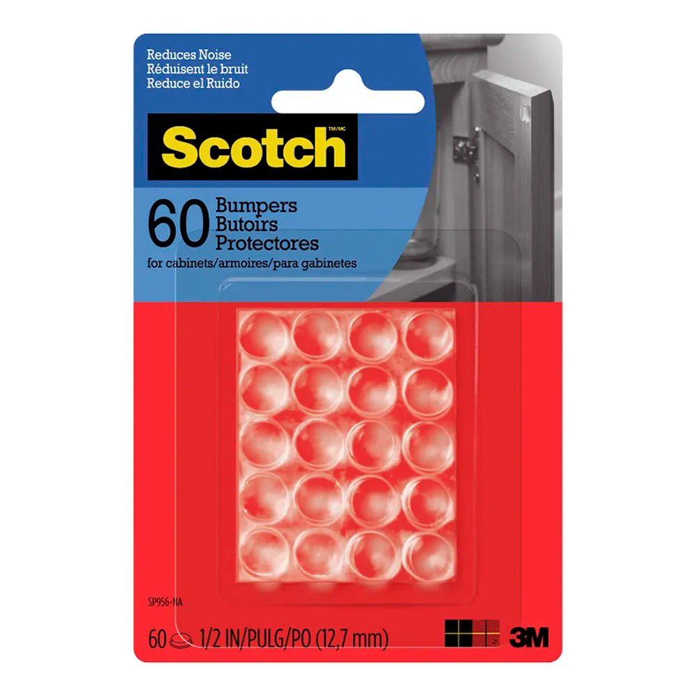 TOPES DE GOMA SCOTCH TRANSPARENTE X60 - 1
