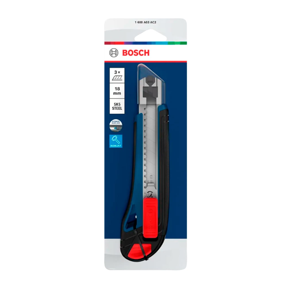 NAVAJA RETRÁCTIL SNAP OFF 18 MM BOSCH - 2