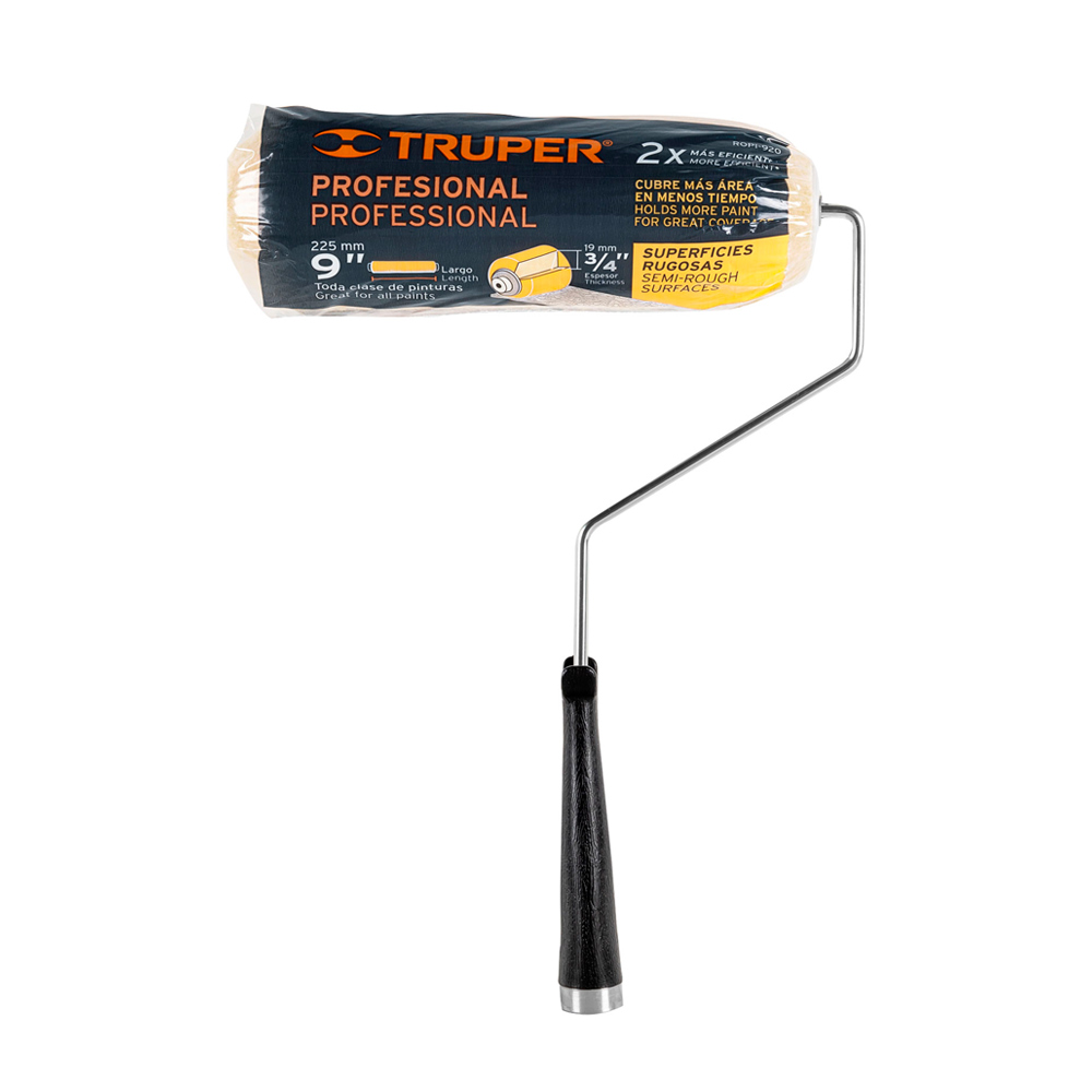 RODILLO PARA PINTAR 9' X 3/4' SUPERFICIES RUGOSAS TRUPER - 5