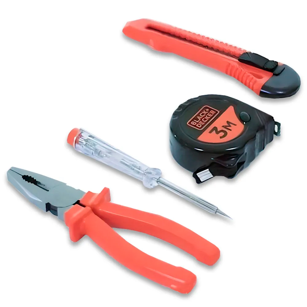 JUEGO 4 PZ BLACK Y DECKER HERRAMIENTAS MANUALES BD80291 - 2