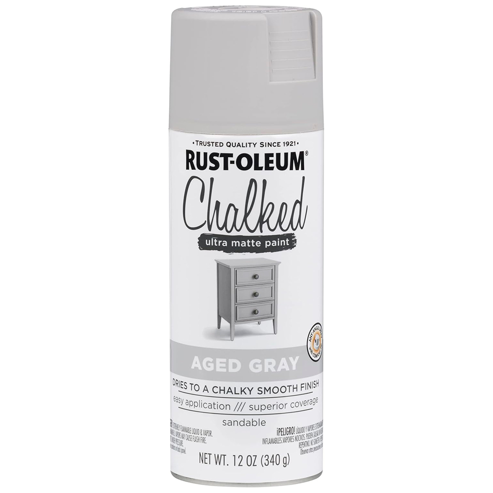 PINTURA RUST-OLEUM CHALKED ULTRA MATE GRIS ENVEJECIDO 340G - 1