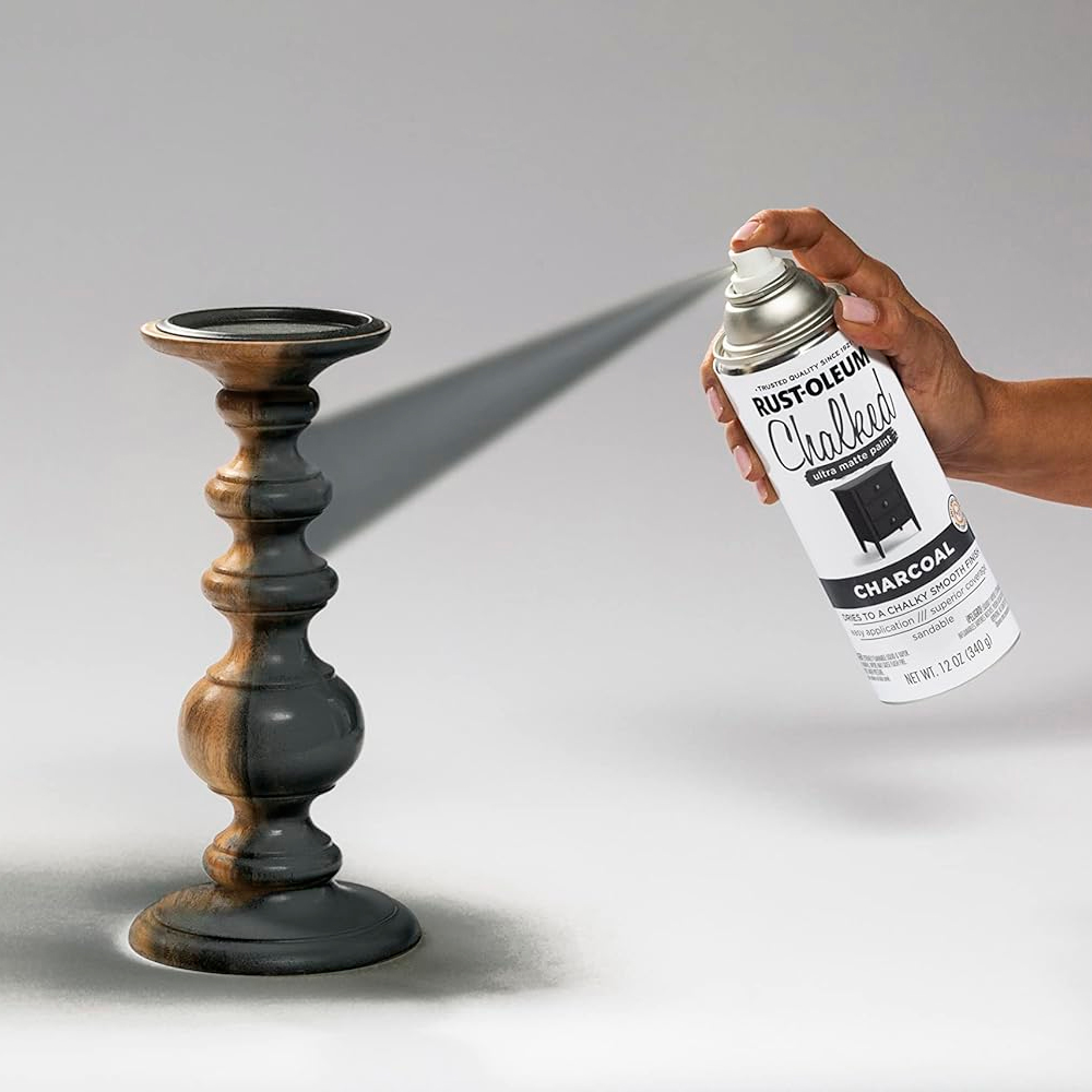 PINTURA RUST-OLEUM CHALKED ULTRA MATE CARBÓN 340G - 4