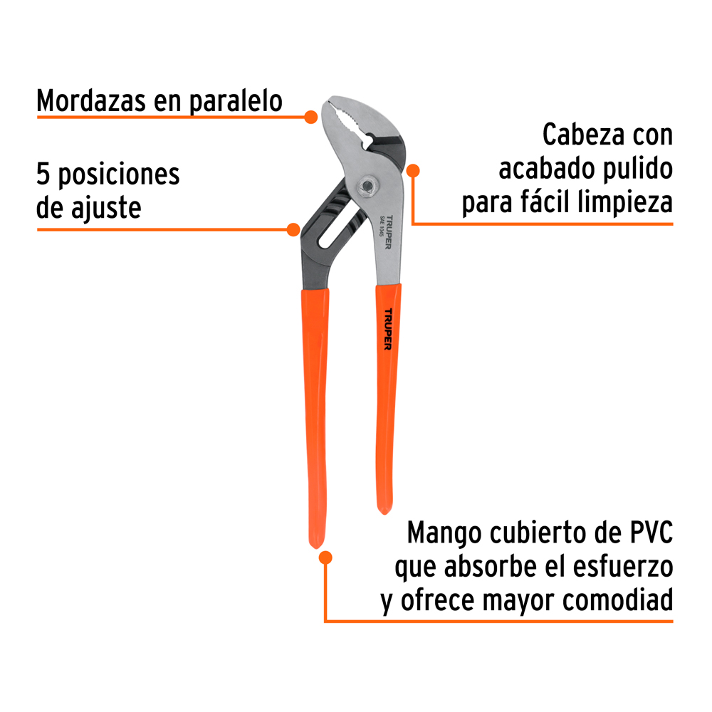 ALICATE PICOLORO 12' MANGO DE PVC TRUPER - 2