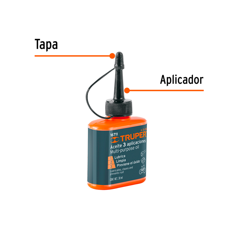 ACEITE MULTIUSOS DE 30 ML (1OZ) TRUPER - 2