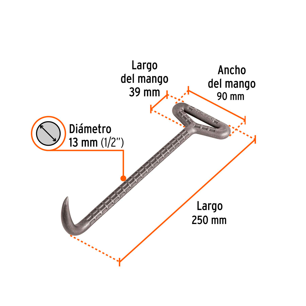 AMARRADOR DE COLUMNAS (TORTOL) CON GRIP, TRUPER - 3