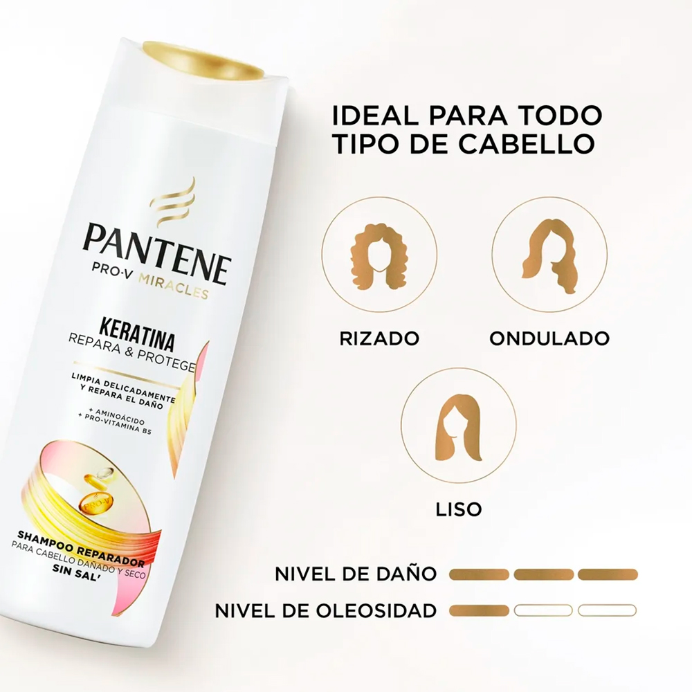 SHAMPOO PANTENE KERATINA 250 ML - 4