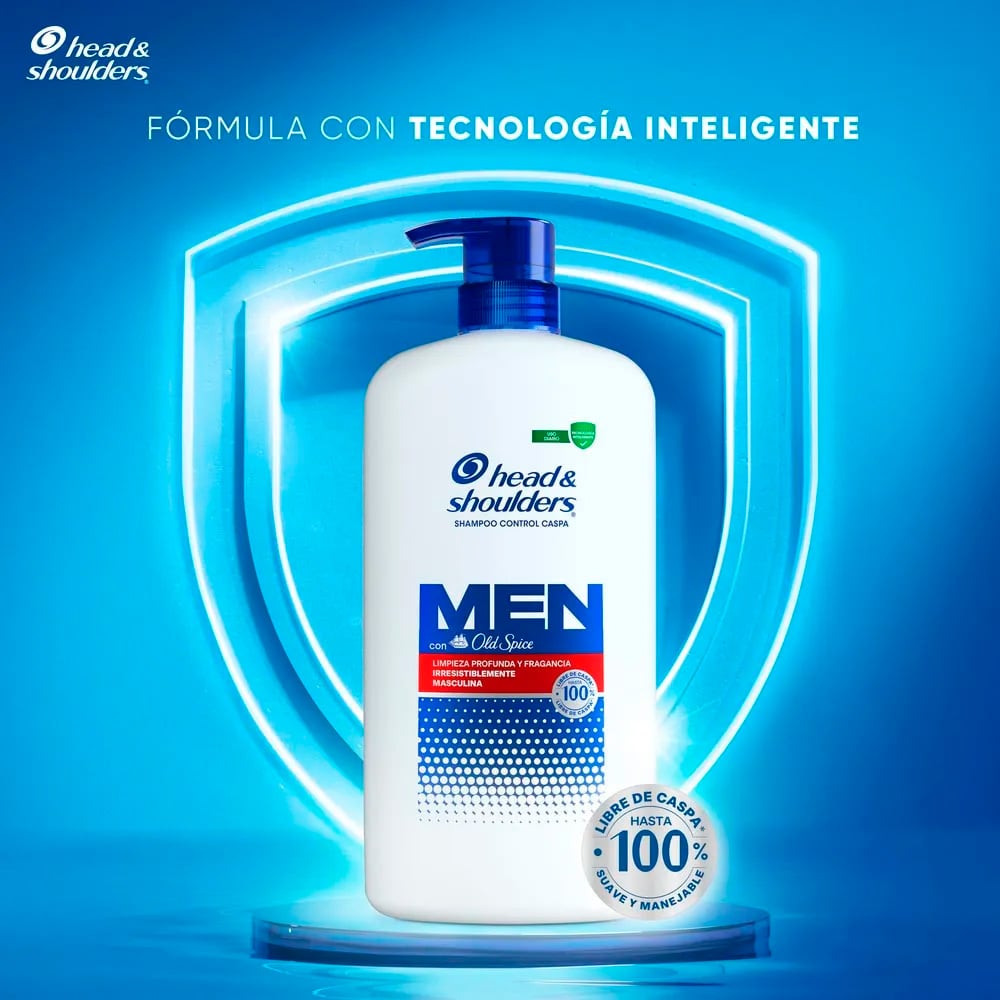 SHAMPOO HEAD Y SHOULDERS MEN CON OLD SPICE 850ML - 2