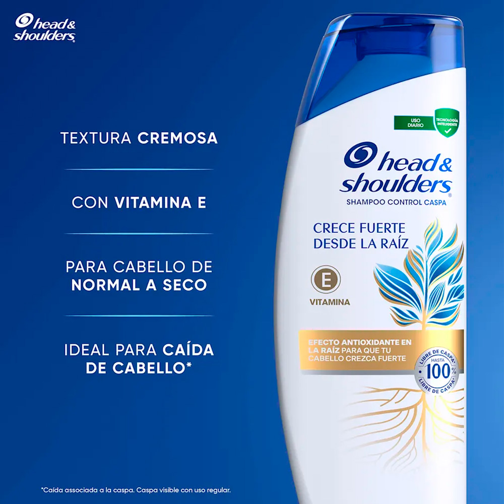 SHAMPOO HEAD Y SHOULDER CRECE FUERTE DESDE LA RAIZ 650ML - 4