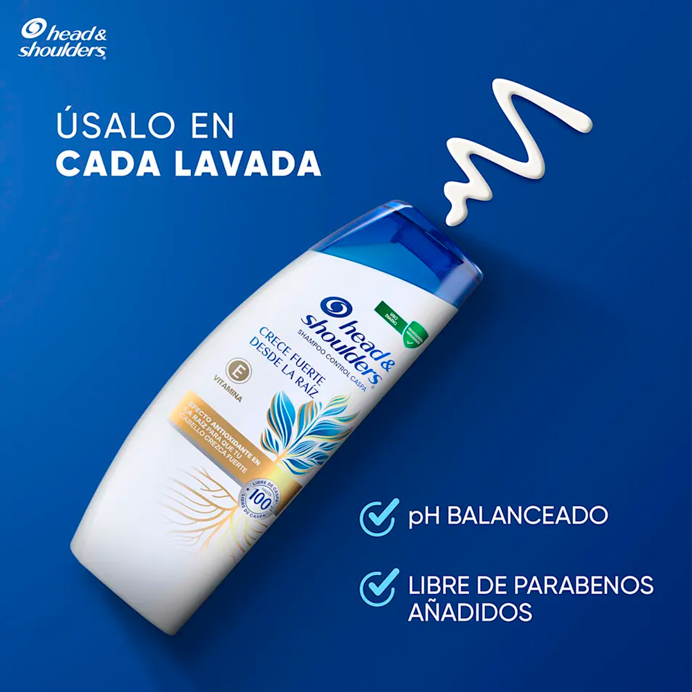 SHAMPOO HEAD Y SHOULDER CRECE FUERTE DESDE LA RAIZ 650ML - 5