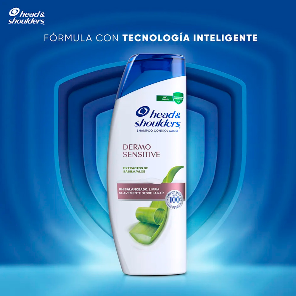 SHAMPOO HEAD Y SHOULDERS EXTRACTOS DE SABILA Y ALOE 375ML - 2