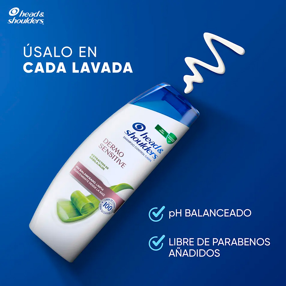 SHAMPOO HEAD Y SHOULDERS EXTRACTOS DE SABILA Y ALOE 375ML - 5