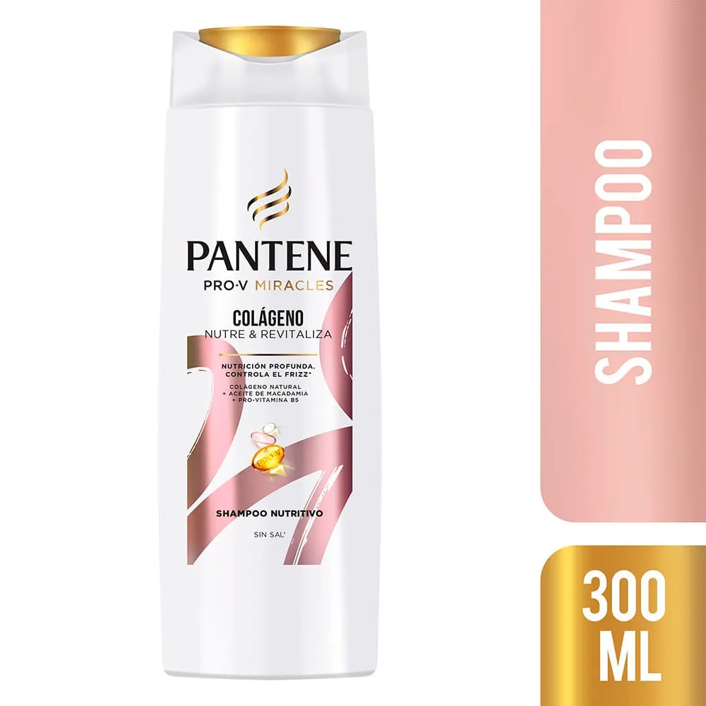 SHAMPOO PANTENE PRO-V COLÁGENO NUTRE Y REVITALIZA 300 ML - 1
