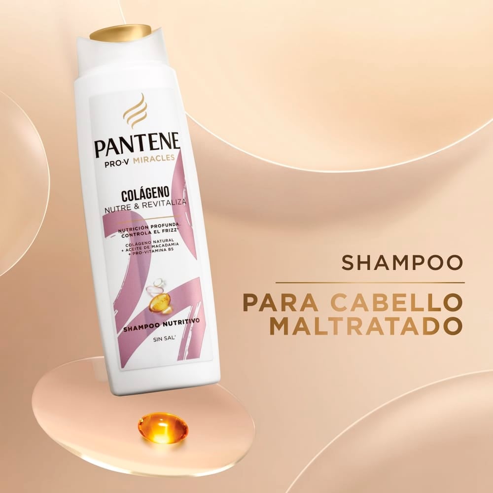 SHAMPOO PANTENE PRO-V COLÁGENO NUTRE Y REVITALIZA 300 ML - 2