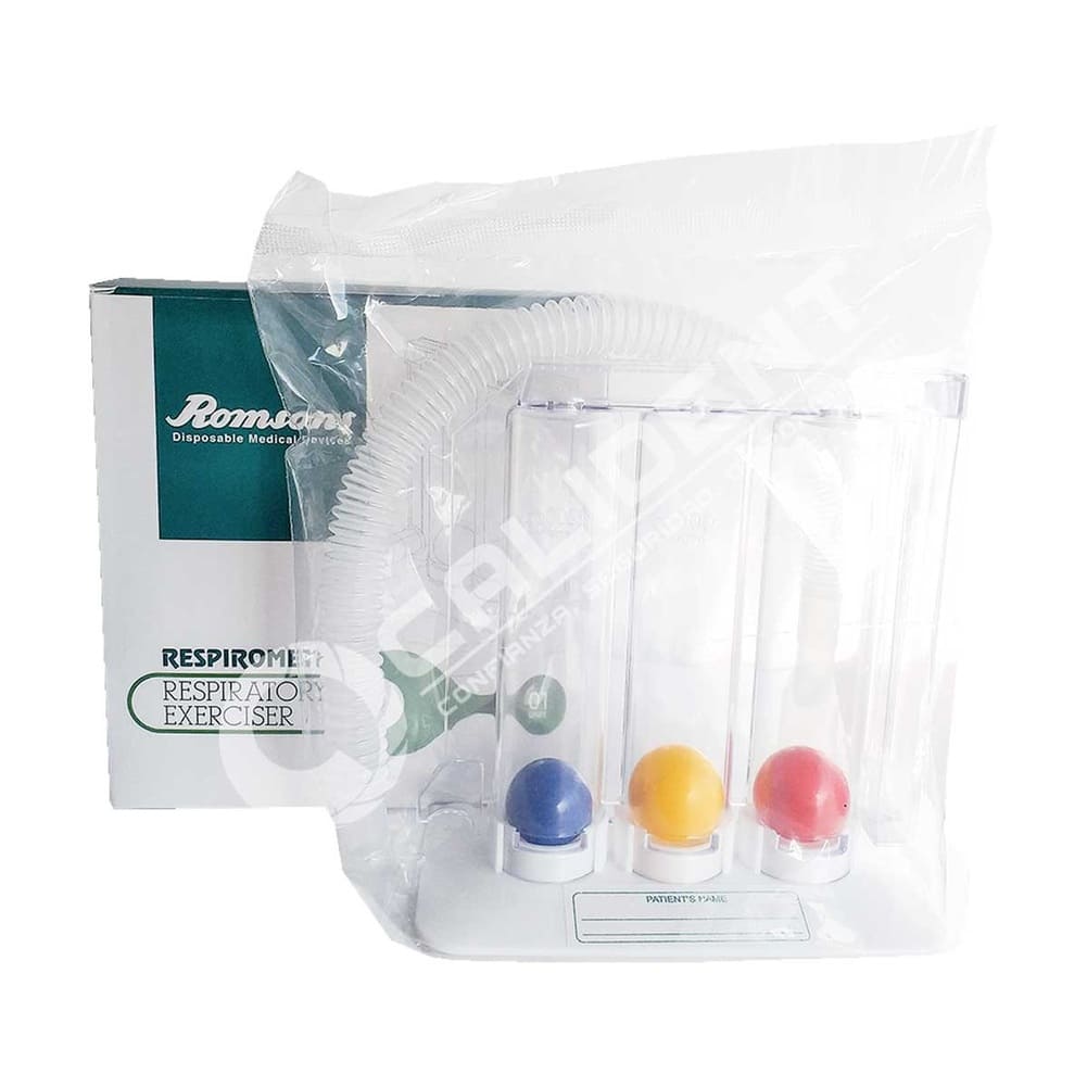 ESPIROMETRO DE VOLUMEN 3 BOLAS DE COLORES - 3