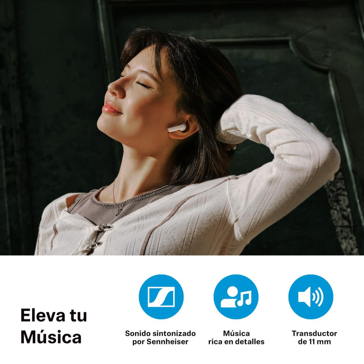 AUDÍFONOS SENNHEISER IN-EAR ACCENTUM OPEN BLUETOOTH NEGRO - 4