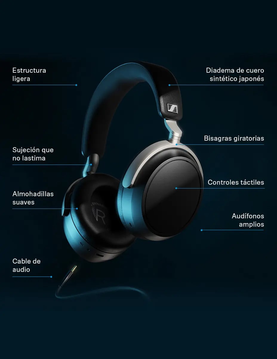 AUDÍFONOS SENNHEISER HDB 630 HI-FI CERRADOS BASS NEGRO OVER EAR PREMIUM - 3