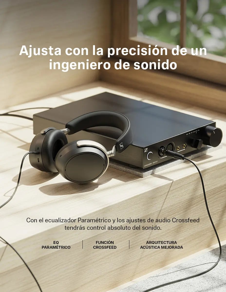 AUDÍFONOS SENNHEISER HDB 630 HI-FI CERRADOS BASS NEGRO OVER EAR PREMIUM - 4