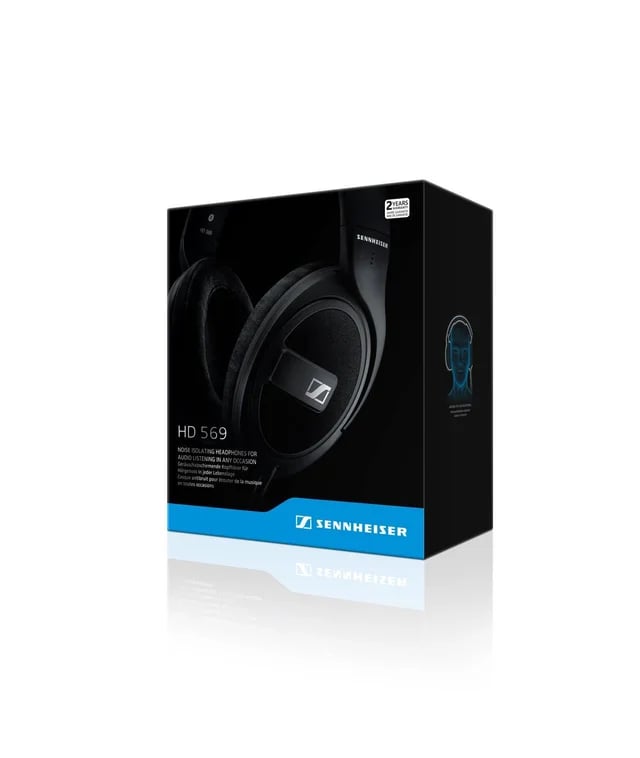 SENNHEISER HD 569 CERRADOS CON CABLE Y MICRÓFONO AUDÍFONOS OVER EAR - 4
