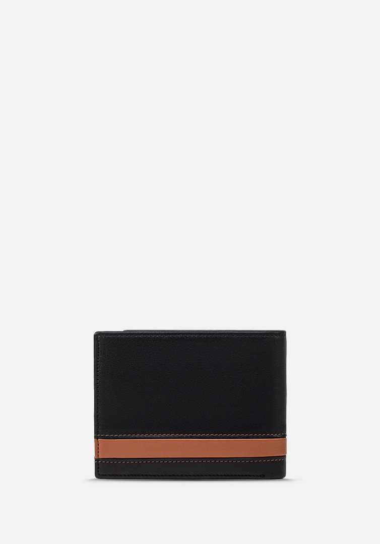 RENZO COSTA-BILLETERA  WPC 2166 1 BLACK / 10 YELLOW BROWN LUX - 2