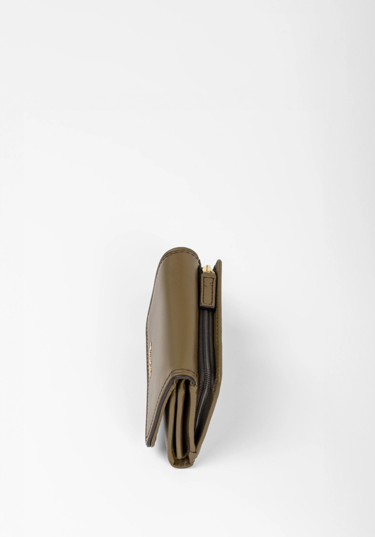 RENZO COSTA-BILLETERA PEQUEÑA COLECCION CAPSULA 73 MUSTARD W ETR - 17 588359 CARCIOFO/DARK BROWN - 5